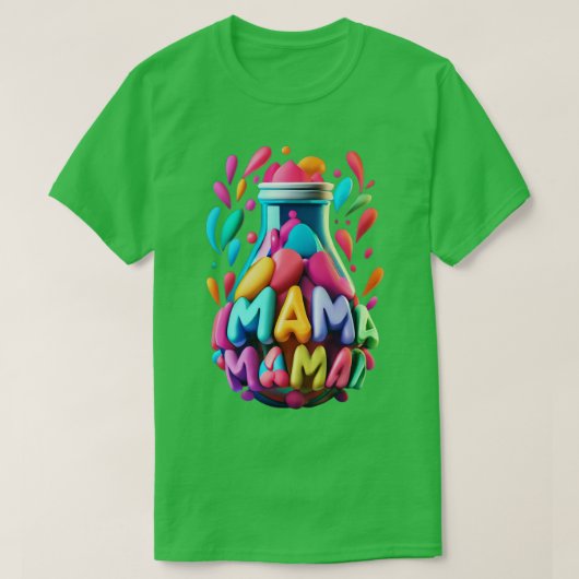 T-shirt Drôle Mama White Design Femmes (Design devant)