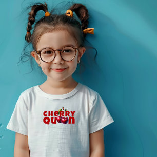 T-Shirt Drôle maman rouge cerise vibe slogan anniversaire