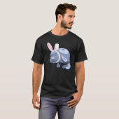 T-shirt Drôle Manatee Lapin de Pâques (Devant entier)