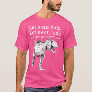 T-shirt Drôle Mangeons Les Enfants Ponctuation Sauve Des V