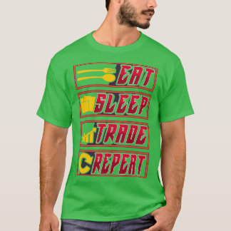 T-shirt Drôle Manger le sommeil Commerce Répéter les inves