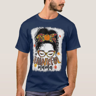 T-shirt Drôle Mangue Un Thankful Mama Automne Que