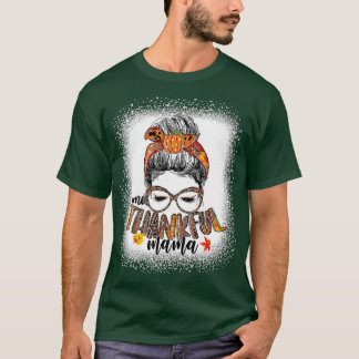 T-shirt Drôle Mangue Un Thankful Mama Automne Que