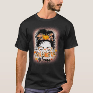 T-shirt Drôle Mangue Un Thankful Mama Automne Que