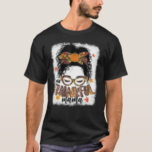 T-shirt Drôle Mangue Un Thankful Mama Automne Que