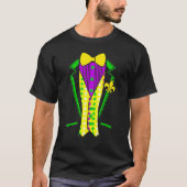 T-shirt Drôle Mardi Gras Lazy Tuxedo Costume Bow Cravate (Devant)