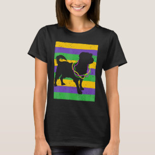 T-shirt Drôle Mardi Gras Maltese Chien perles Jester Casqu