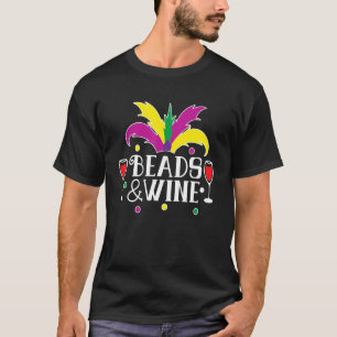 T-shirt Drôle Mardi Gras Sarcastique Perles Et Corresponda
