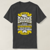 T-shirt Drôle Marine Engineering Job Ship Engineer Cadeau (Design devant)