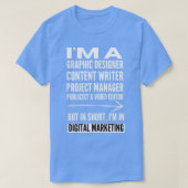 T-shirt Drôle Marketing numérique Multitasker Job Blagues  (Design devant)