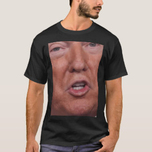 T-shirt Drôle Masque Visage Trump - Donald Trump Mème Visa