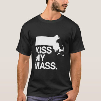 T-shirt Drôle Massachusetts Slogan State Map