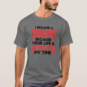 T-shirt Drôle Massage Thérapeutique Don Pour Hommes Femm