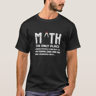 T-shirt Drôle Math Idée cadeau pour le cadeau étudiant