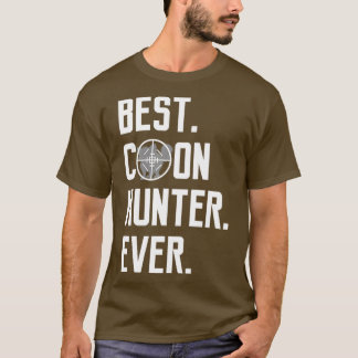 T-shirt Drôle Meilleur Chasseur de Coon Ever Vinatage Racc