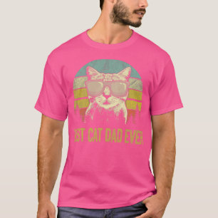 T-shirt Drôle Meilleur Chat Papa Jamais Chemise Chat Daddy