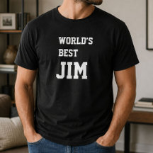 Drôle Meilleur Jim Anniversaire Personnalisé Monde