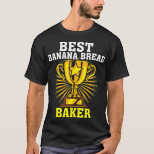 T-shirt Drôle Meilleur Pain De Banane Baker Cute Pâtisseri
