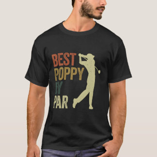 T-shirt Drôle Meilleur Pavot Par Par Apparel Golf Papa'S P