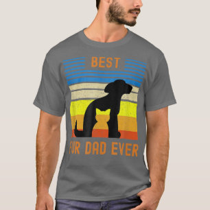 T-shirt Drôle meilleur père de fourrure jamais Vintage Ret