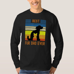 T-shirt Drôle Meilleur Père De Fourrure Jamais Vintage Ret