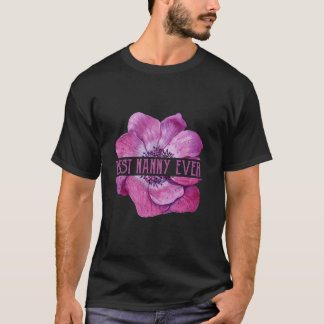 T-shirt Drôle Meilleure Nounou jamais Anémonique Vêtements