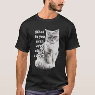 T-shirt Drôle mème de chat grincheux pour les amateurs et