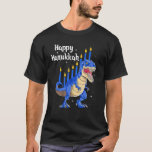 T-shirt Drôle Ménorasaurus Rex Dinosaur Chanukkah Happy Ha<br><div class="desc">Drôle Ménorasaurus Rex Dinosaur Chanukkah Heureux Hanoukka.</div>