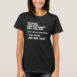 T-shirt Drôle Mens Femmes Chrétiennes Prié Vent Golf