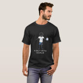 T-shirt Drôle Mens Soccer Citer Un Homme Avec Des Buts (Devant entier)