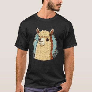 T-shirt Drôle Mignon Amoureux d'Alpaca Animal sur Lama
