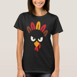 T-shirt Drôle mignon Angry Turkey Bird like No Thanksgivin