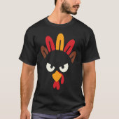 T-shirt Drôle mignon Angry Turkey Bird like No Thanksgivin (Devant)