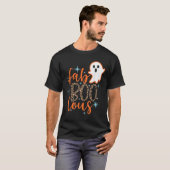 T-shirt Drôle mignon Boo Ghost Halloween Fab Boo Lous Leop (Devant entier)