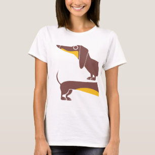 T-shirt Drôle mignon dachshund pour parent chien long