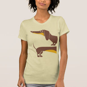 T-shirt Drôle mignon dachshund pour parent chien long
