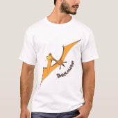 T-shirt Drôle mignon dessin animé de pterodactyle volant o (Devant)