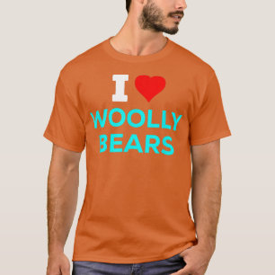 T-shirt Drôle mignon J'aime Coeur Laine Ours