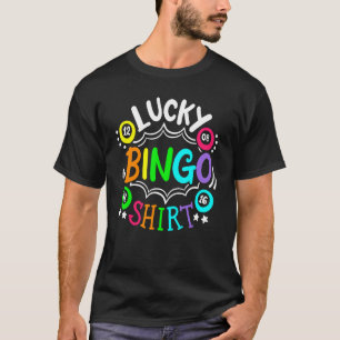 T-shirt Drôle mignon Joueur Bingo Casino Femmes Hommes Luc