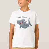 T-shirt Drôle mignon requin marteau dessin animé (Devant)