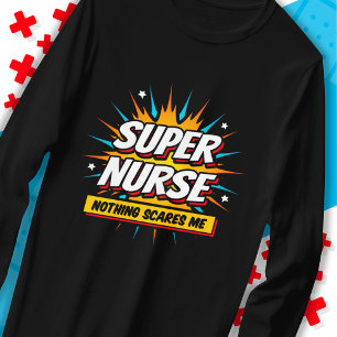 T-shirt Drôle mignon Sarcastique Superhero Infirmière Appr