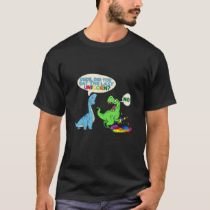 T-shirt Drôle Mignonne Dino Mec Avez-Vous Mangé La Dernièr