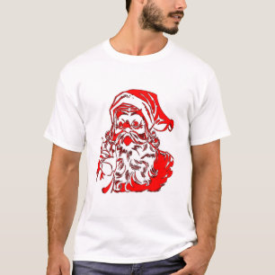 T-shirt Drôle, Mignonne Et Belle Caricature Du Père Noël T