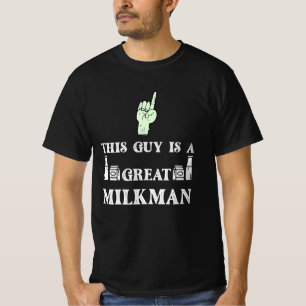 T-shirt Drôle Milk man Farmer idées cadeaux pour papa et