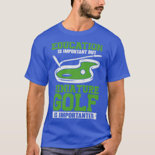 T-shirt Drôle Miniature Crazy Golf Player