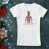 T-shirt Drôle moche de Noël Swete Llama Lover