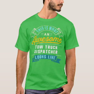 T-shirt Drôle Moins rapide Dispatcher Awesome Emploi Occup
