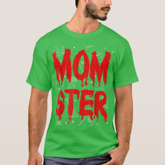 T-shirt Drôle Momster Dadcula Halloween Papa Dracula Costu