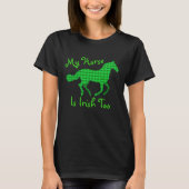 T-shirt Drôle "Mon cheval est aussi irlandais" (Devant)