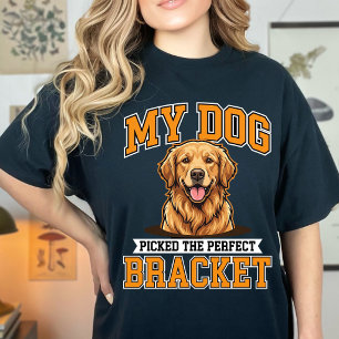 T-shirt Drôle Mon chien a choisi le bracket parfait Basket